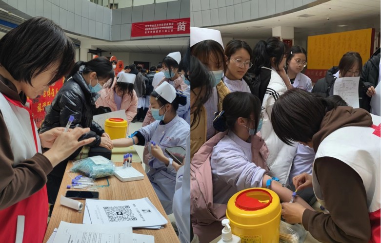 延安市红十字会走进高校宣传采集造血干细胞